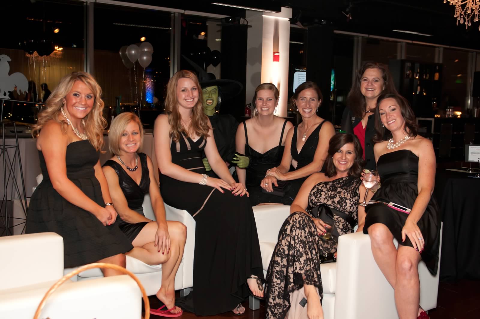 Angie (3rd from left) with the RMHC of Central Ohio female staffers at 2013's A Toast to Tinseltown