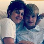 Angela and her son, Luke, before his surgery