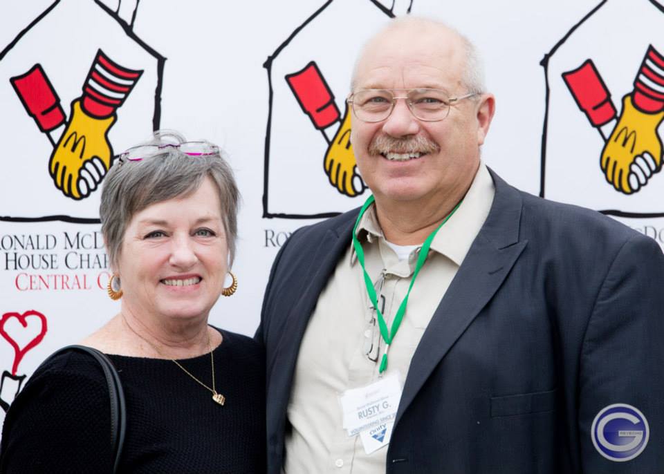 Rusty and his wife at our Volunteer Appreciation event. (Photo courtesy of Greyecho Photography, LLC)